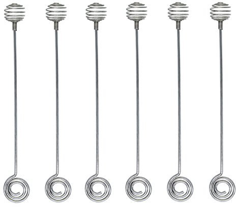 7.6 High Grade Stainless Steel Honey Stick Dipper Set of 6 (2)