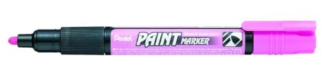 Pentel MMP20-PO Permanent-Marker 2,0 mm Rundspitze Lackmarker, 1 Stück, rosa