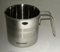 Verre doseur avec bec verseur - inox - 10 à 50 cl