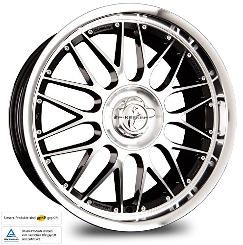 KESKIN KT4 BLACK FRONT POLISH 9x20 ET50 5.00x130.00 Hub Hole 71.60 mm - Alu felgen