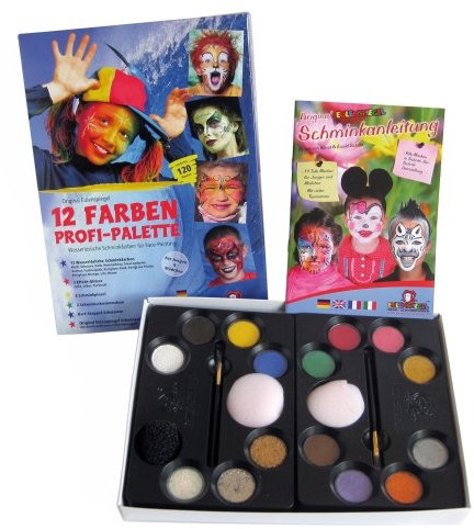 Eulenspiegel Schmink-Set, Profiausführung Karneval - Kinderschminke Karneval