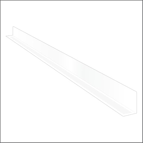 Clip Strip Corp. 50 Pack Shelf Dividers for Retail Stores, 1 H x 13-9/16 L, 15 mil Clear PVC Retail Shelf Separator w/Adhesive Mount, SD-1514