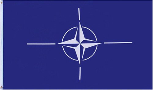 NATO (North Atlantic Treaty Org) Flag - 3 foot by 5 foot Polyester (NEW) by Fifi