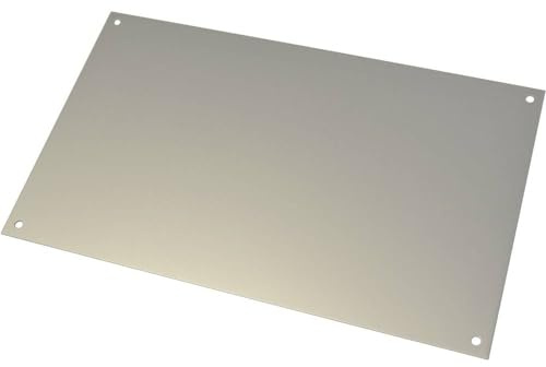 Bopla Aluminium Frontplatte, Natur 208 mm 1mm