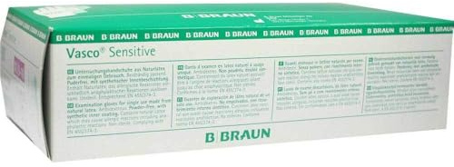 B. Braun Nitrilhandschuhe, puderfrei, puderfrei, Unisex, Erwachsene, 100 Stück