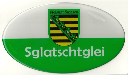 Auto Aufkleber Motiv Auswahl möglich Sachsen Sglatschtglei 12x7cm