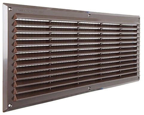 La Ventilazione AR5023M Griglia Plastica Rettangolare da Sovrapporre, Marrone, 500x227 mm