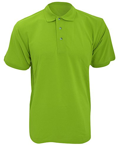 Kustom Kit Workwear Mens Short Sleeve Polo Shirt (3XL) (Lime)