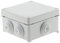 Zenitech - Boîte Étanche Carrée à Visser 1/4 de Tour IP55-100x100x50mm - pour Travaux Électriques Extérieurs - Couvercle Imperdable - Entrée Câbles sans Découpe - Gris - 80mm
