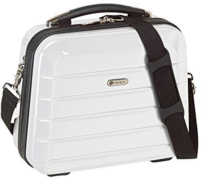 Kosmetikkoffer Beauty Case weiß aufsteckbar auf Trolleysystem ca. 14 Liter Beauty Case