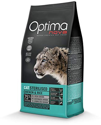 Optima Nova Sterilisiertes Katzenfutter, Huhn und Reis, 2 kg