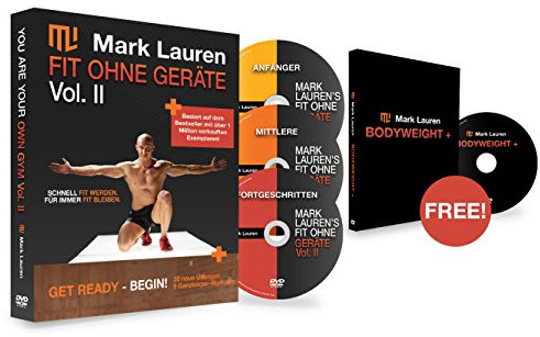 Körpergewicht Workout DVD | Mark Lauren’s Fit ohne Geräte II DVD-Set (Deutsch)