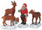 Lemax Weihnachtsmann füttert Rentiere, Set mit 4 Figuren, Lemax Weihnachts-Kollektion