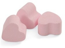 6 x Pink Rose Scented Bath Hearts Fizzers Mini Bombs 10g Each Mix & Match