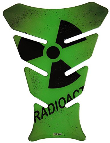 Tankpad 500257 Radio Active Green/Biohazard/Radio activo verde – universal tanque de protección para moto de depósitos