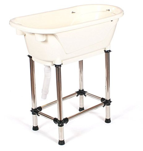 Pedigroom quality polypropylene pp plastic dog pet cat grooming bath tub bathtub white