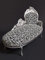 Casa Padrino Barock Chaiselongue 'King' Zebra/Silber