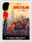 Fly to Britain by Clipper – Pan American World Airways – British Royal Procession – Vintage-Reiseposter von Mark Von Arenburg 1950er Jahre – Master Art Print 22,9 x 30,5 cm
