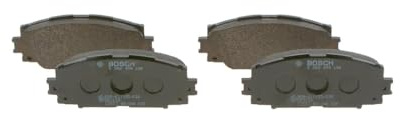 Bosch BP1108 - Brake Pads Car Front Axle - 1 Set of 4 Pads | Bosch Quality - Reduced Noise and Dust - ECE-R90 Certified - Copper-Free