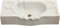 Lavabo festoneados de mármol Blanco L60 x PR30 X H14 cm