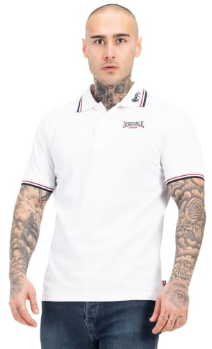 Lonsdale Herren-Polohemd aus Baumwolle, Slim Fit Kurzarm-Freizeithemd | Golfhemd aus weichem Stoff, mit Knopfleiste, leicht, atmungsaktiv und bequem – T-Shirts für Freizeit, Büro und den Alltag