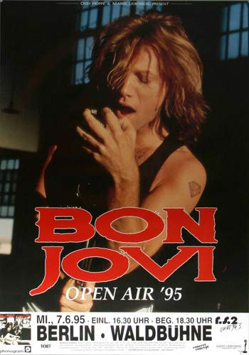 Bon Jovi - These Days, Berlin 1995 » Konzertplakat/Premium Poster | Live Konzert Veranstaltung | DIN A1 «