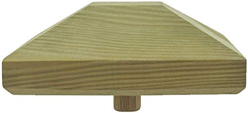 Pfostenkappe aus Holz, für Pfosten 11x11 und 12x12 cm, druckimprägniert