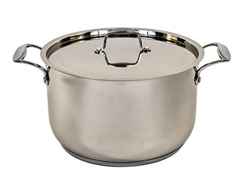 Mastercook Stainless Steel Ovenproof Casserole Stock Stew Soup Pot Pan Saucepan (30cm - 12.5Ltr)