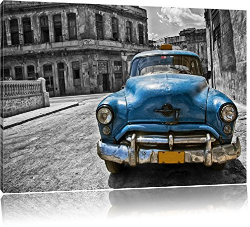 Pixxprint Schönheit in Cuba, Größe: 100x70cm, Leinwandbild, fertig gespannt, Wandbild, Dekoration, Kunstdruck, kein Poster