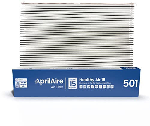AprilAire 501 Replacement Filter for AprilAire 5000 Whole-House Air Purifier - MERV 15 Equivalent, 16x25x6 Air Filter (Pack of 1)