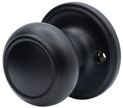 Copper Creek CK2090BC Colonial Door Knob, Dummy Function, 1 Pack, in Black