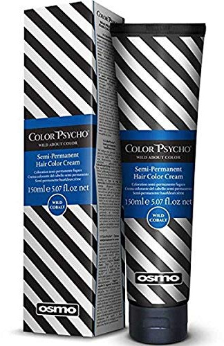 Color Psycho Tamer Semi-Permanent Hair Color Cream, Wild Cobalt 150 ml