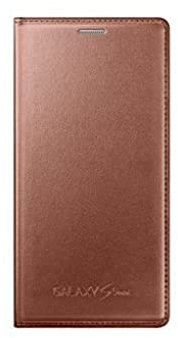 Samsung Flip Cover - Funda para Samsung Galaxy S5 Mini, color marrón