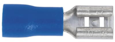 Sealey BT19 Push-On Terminal 4.8mm Female Blue Pack of 100