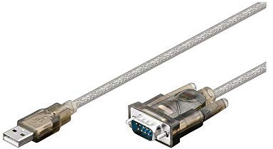 Goobay 68875 USB Seriell RS232 Konverter, USB Stecker (Typ A) > D-SUB Stecker (9-polig), 1 Stück