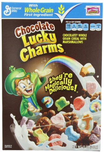 General Mills Lucky Charms Chocolate, 1er Pack (1 x 340 g Packung)