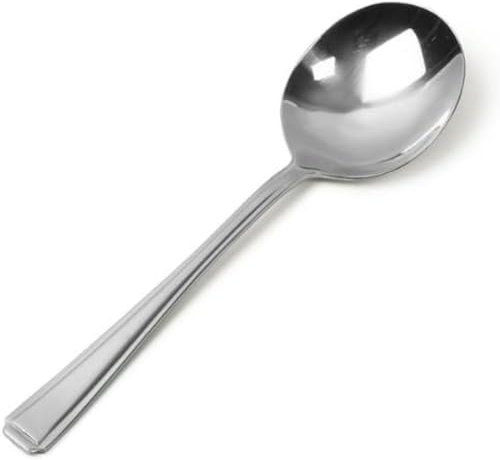 Genware Harley Cutlery Soup Spoons, Pack of 12