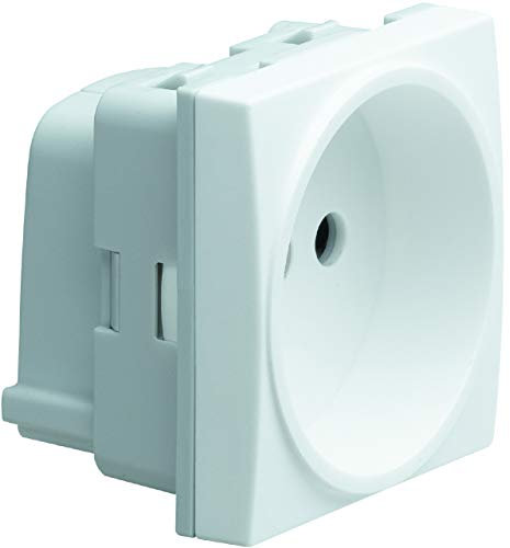 prise de courant 2p 16a à vis hager systo blanche