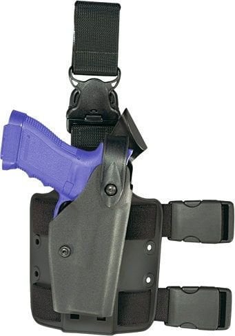 Safariland® 6005 SLS Taktisches Oberschenkelholster (abnehmbar) (Links, beige (Flat Dark Brown Earth), Glock 17/22 (Gen 1-5))