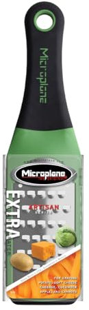Microplane Artisan 942738 - Rallador/Cortador Manual, Acero Inoxidable y plástico, 26 cm, Color Verde