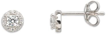 XENOX Ohrringe XS7363 Damen Ohrstecker Silver Circle Sterling-Silber 925 Silber weiß Zirkonia