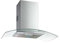 Teka NC 985 - Campana Extractora 90 cm, Campana Decorativa con Ala de Cristal, 3 Velocidades + Intensiva, Iluminación LED, Programador del Tiempo de Aspiración, Color Acero Inoxidable