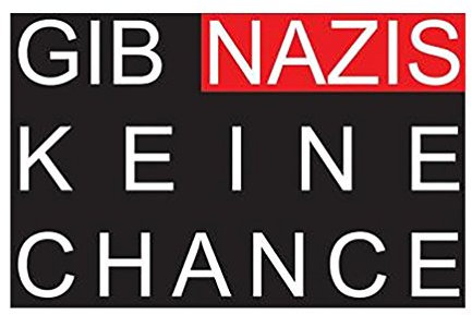 Keine Chance - Aufnäher, Farbe: Schwarz/Rot/Weiß