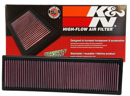 K&N High-Flow Original Lifetime Engine Air Filter: Washable, 33-2331