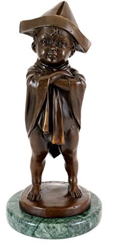 Kunst & Ambiente - Jugendstil Skulptur - Lausbub - Kinderbronze - signiert Lorenzl - Kunst kaufen - Bronzefigur - Dekorative Statue - Wohndeko für Innen