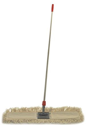 SCOPA LINEARE 80 CM MANICO CROMATO TASCHE - COMPLETA PANNO PULIZIA PAVIMENTI