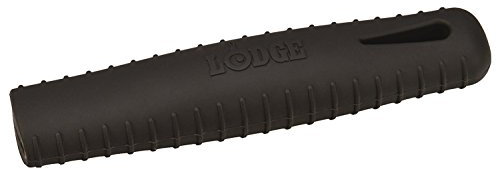 Lodge Silicone Hot Handle Holder for Seasoned Steel Pans, Black, 7 Inches