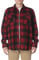 Wrangler Authentics Herren Long Sleeve Heavyweight Fleece Button-Down-Shirt, Schottenkaro, Rot, L
