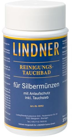 LINDNER Tauchbad für Silbermünzen, 375 ml