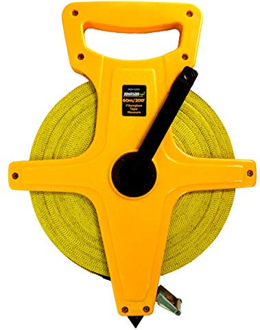 Johnson Level & Tool 1829-0200 Fiberglas-Klebeband, lang, 500 m, Gelb, 1 Klebeband